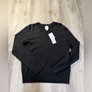 Calvin Klein Women's Black V-Neck Sweater